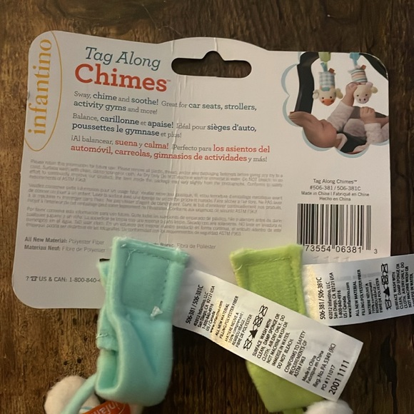 Hanging Stuffed Animals that Chime for Babies - Picture 8 of 9